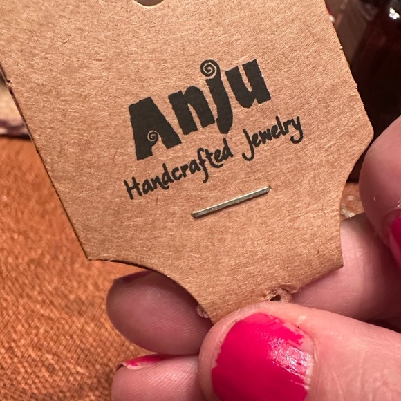 Anju handcrafted string bracelet with metal medallion “Imagine” , Cross … - Picture 8 of 9